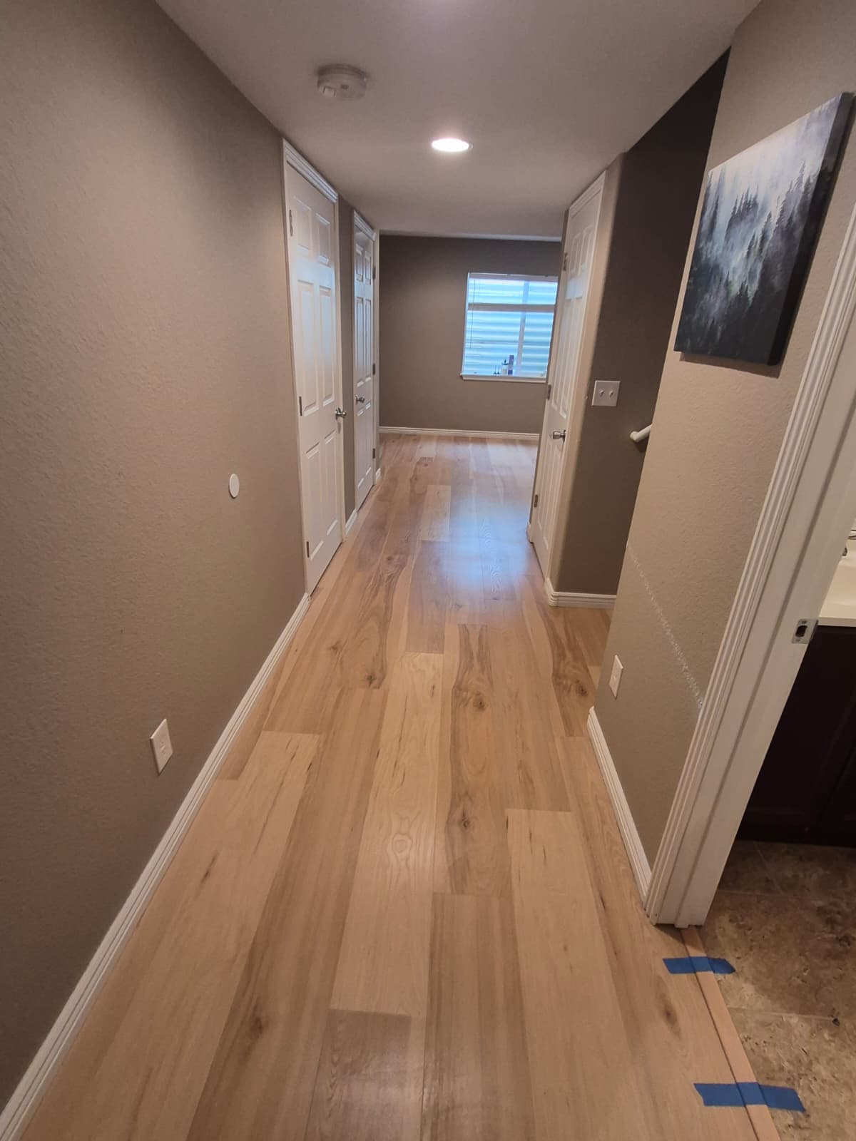 After — finished hardwood install